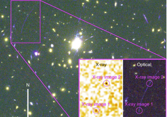 Ομάδα αστρονόμων ανίχνευσε, πρόσφατα, με τη βοήθεια των Ακτίνων Χ και χάρη στο φαινόμενο των βαρυτικών φακών τη διαδικασία αστρογένεσης σε έναν πολύ μακρινό γαλαξία!